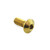 Vite Inox Testa Bombata M4x(0.70mm)x10mm Oro