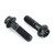 Stainless Steel Front Axle Pinch Bolt Kit Race Spec Black