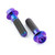 Titanium Front Axle Pinch Bolt Kit Purple Haze
