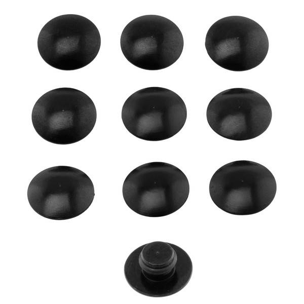 Bottoni Ergal per Vite M8 - brugola 6mm - conf. da 10 Nero