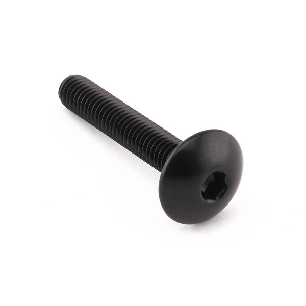 Viti brugola testa bombata ergal M6 x (100mm) x 35mm Nero