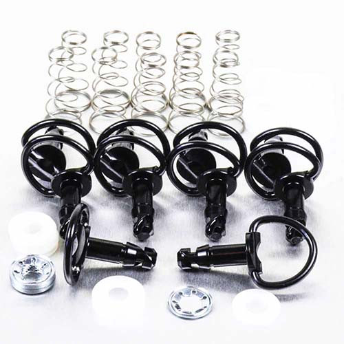 Sganci rapidi ad anella Ergal 19mm (Conf da 10) Nero