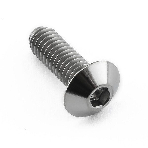Titanio - Vite Testa Bombata M4 x (07mm) x 12mm