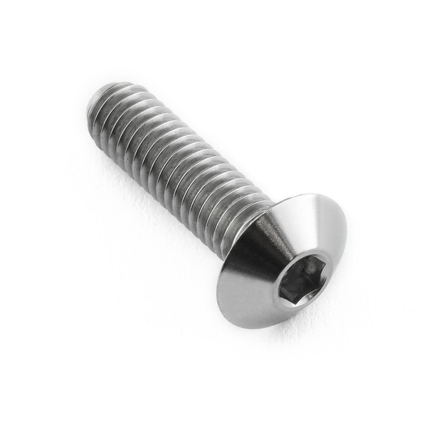 Titanio - Vite Testa Bombata M4 x (07mm) x 15mm