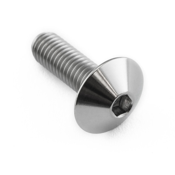 Titanio - Vite Testa Bombata M5 x (0.80mm) x 16mm
