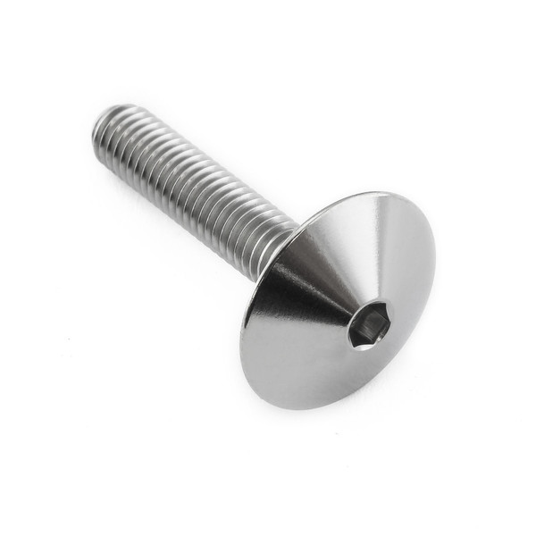 Titanio - Vite Testa Bombata M5 x (08mm) x 25mm (16mm Testa)