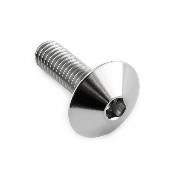Titanio - Vite Testa Bombata M6 x (100mm) x 20mm