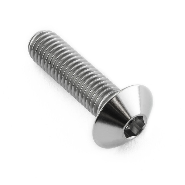 Titanio - Vite Testa Bombata M8 x (125mm) x 30mm