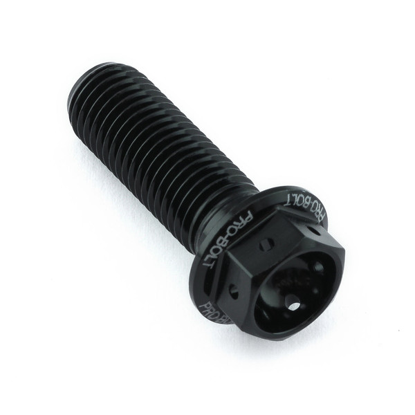 Ergal - Testa Forata M10 x (1.25mm) x 30mm Laserata Nero