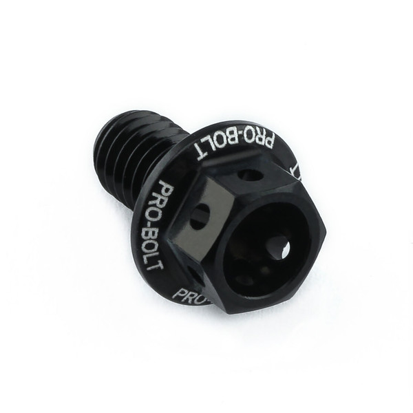 Ergal - Testa Forata M6 x (100mm) x 10mm Laserata Nero