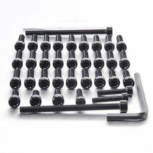 Ergal/Accessori Moto/Motore - Kit Viti Nero