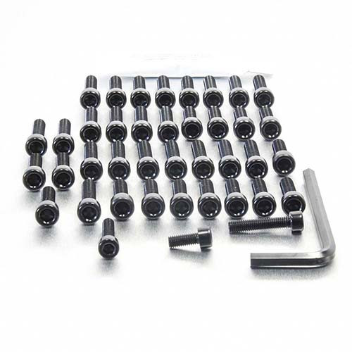 Ergal/Accessori Moto/Motore - Kit Viti Nero