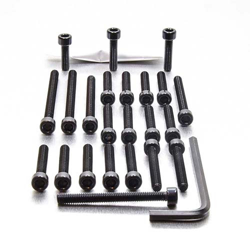 Ergal/Accessori Moto/Motore - Kit Viti Nero