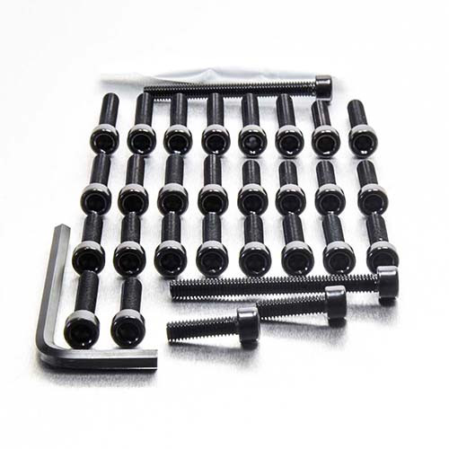 Kit Viti Ergal Carter Motore YZF600F Thundercat '96-'04 Nero