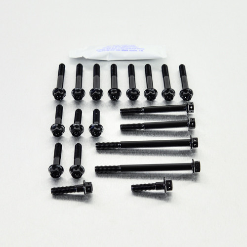 Kit Viti Ergal Carter Motore NSR125R '94-'03 Testa Forata Corsa Nero