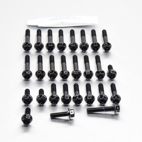 Kit Viti Ergal Carter Motore XL700 VA8 Transalp '07+ Testa Forata Corsa Nero