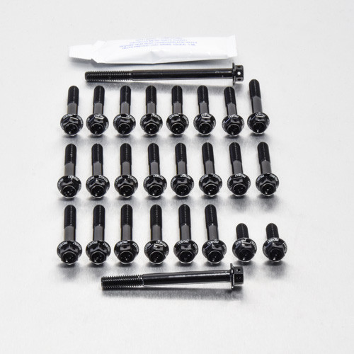 Kit Viti Ergal Carter Motore CBR900RRY-RR1 '00-'01 Testa Forata Corsa Nero