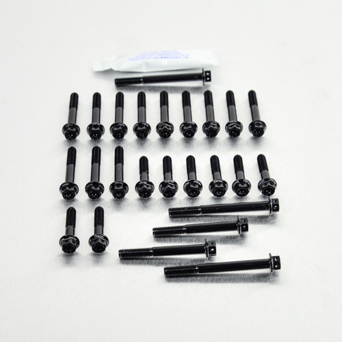 Kit Viti Ergal Carter Motore XL1000V A4-A9 ABS Testa Forata Corsa Nero