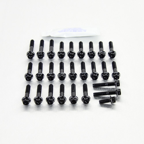 Kit Viti Ergal Carter Motore Z1000SX '11+ Testa Forata Corsa Nero