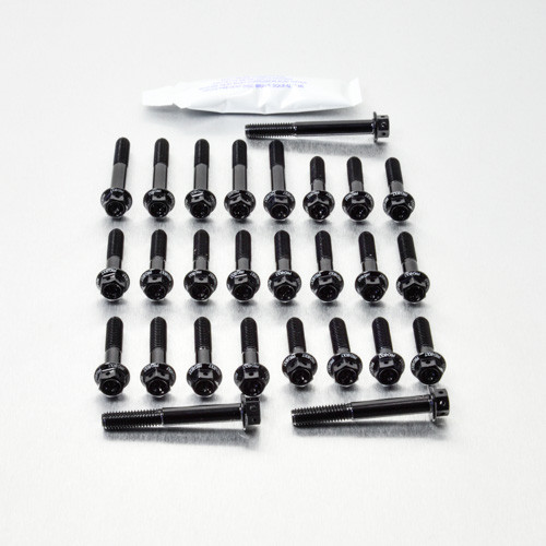 Kit Viti Ergal Carter Motore ZX-12R A1-A2 Ninja Testa Forata Corsa Nero