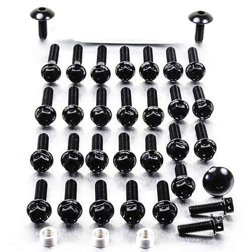 Kit Viti Ergal Carter Motore KTM Duke 690 Race Spec Laserato Nero