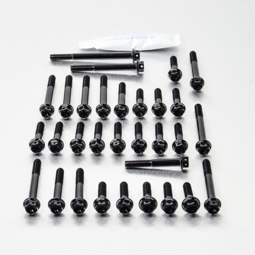 Kit Viti Ergal Carter Motore GSXR 600-750 '11+ Testa Forata Corsa Nero