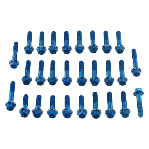 Kit Viti Ergal Carter Motore GSX1400 '01+ Testa Forata Corsa Blu