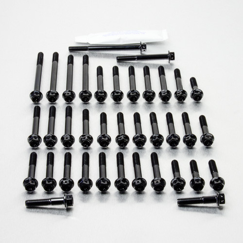 Kit Viti Ergal Carter Motore Thruxton 865cc '04+ Testa Forata Corsa Nero