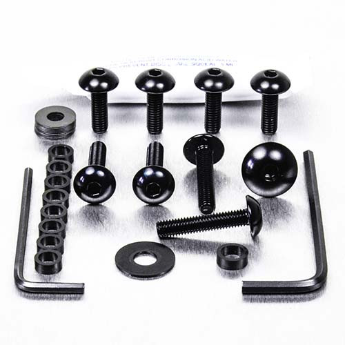 Kit viti carena Ergal Aprilia Pegaso Factory 650 '09 Nero