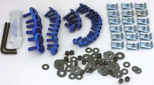 Kit viti carena Ergal Yamaha YZF600R Thundercat Blu