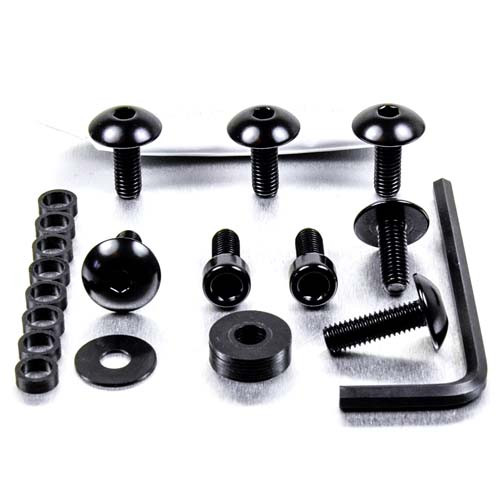 Kit viti carena Ergal Yamaha FZ6 Fazer S2 ABS Nero