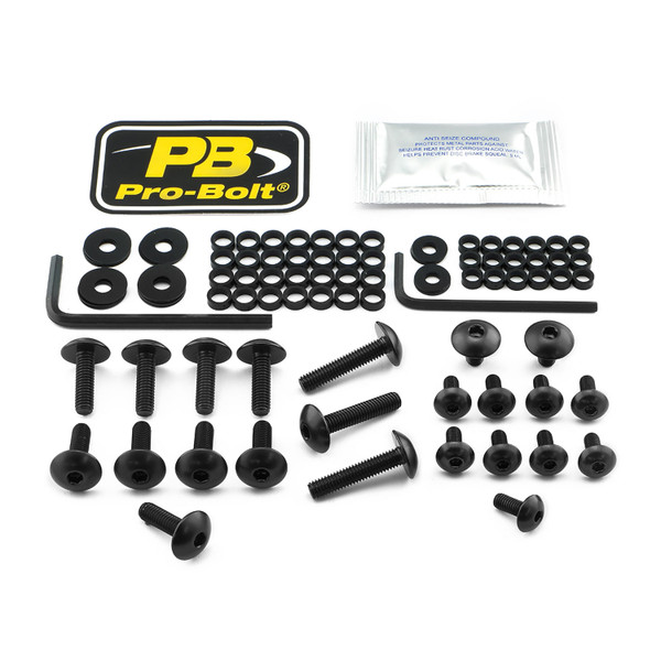 Kit viti carena Ergal Yamaha YZF-R6 Nero