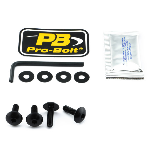 Kit Viti Ergal Plexiglass 4 Viti Nero