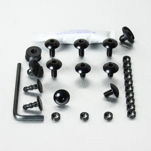 Ergal - viti Plexiglass KTM RC390 Nero