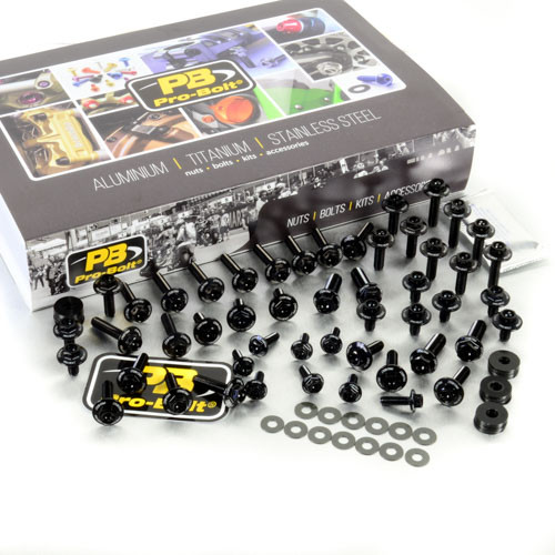 Kit Officina Ergal Carena Testa Forata 50 Pezzi Nero