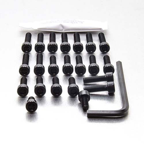 Kit Viti Ergal Carter Motore Kawasaki GPZ500S '87-'04 Nero
