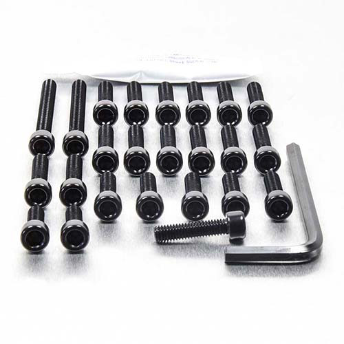 Kit Viti Ergal Carter Motore XZ500 Nero