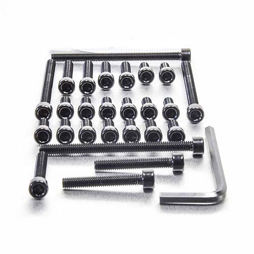 Kit Viti Ergal Carter Motore Yamaha FZ750 Nero