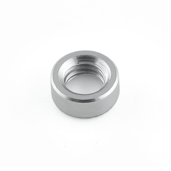 Collari in ergal filettati M5, diam. esterno 7,5 - lungh. 3mm Nero