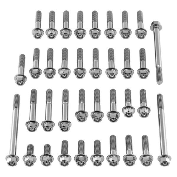 Kit Viti Inox Carter Motore Honda CBR300R Testa Esagonale Flangiata