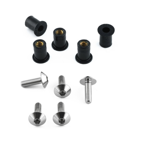 Kit Viti Inox Plexiglass 5 Viti