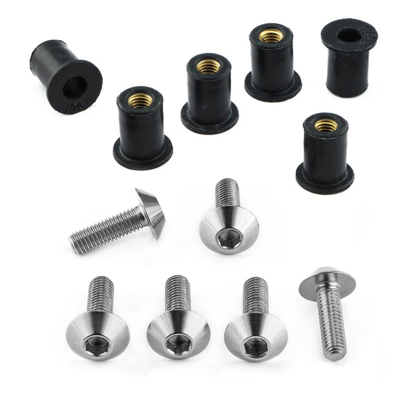 Kit Viti Inox Plexiglass 6 Viti