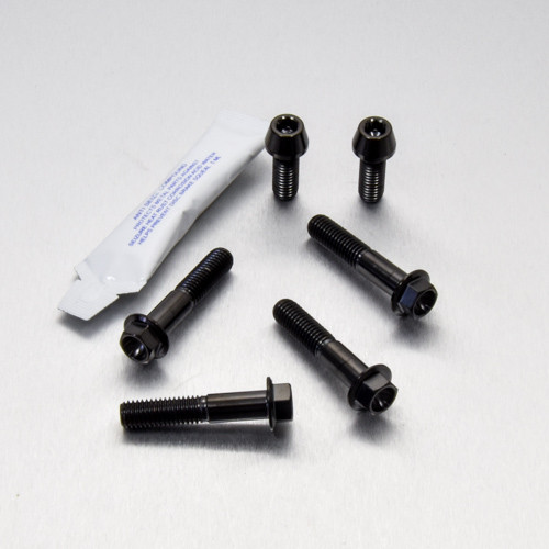 Inox - Kit Viti Piastre Sterzo Nero
