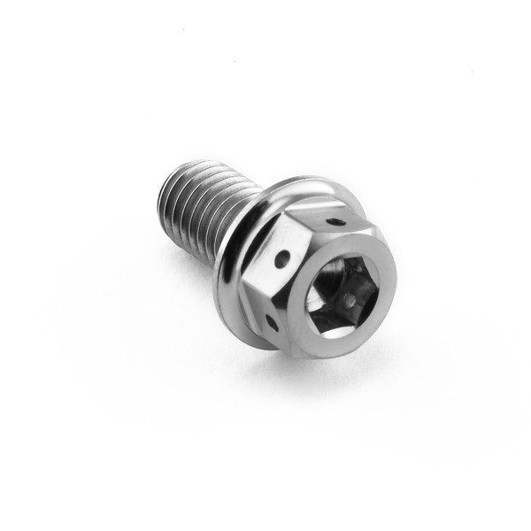Titanio - Vite Dual Drive M8 (1.25mm)x 15mm testa forata