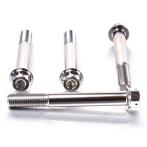 Titanio - Viti Montaggio pinze Radiali Testa Esagonale Flangiata 80mm DualDrive