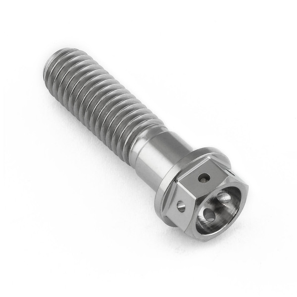 Vite Titanio Testa Esagonale Forata M8x(1.25mm)x30mm 12.45mm Flangia