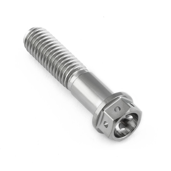 Vite Titanio Testa Esagonale Forata M8x(1.25mm)x35mm 12.45mm Flangia