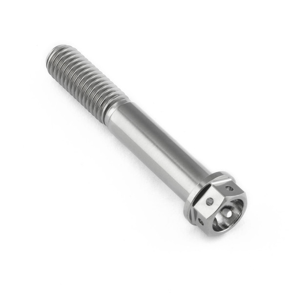 Vite Titanio Testa Esagonale Forata M8x(1.25mm)x50mm 12.45mm Flangia