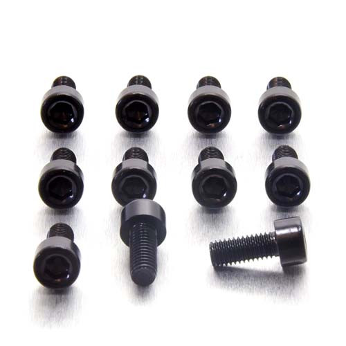 Ergal Kit viti Tappo e pannelli serbatoio Nero