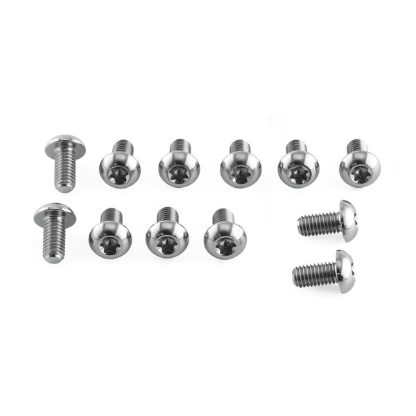 Titanio - Viti Torx testa bombata per disco freno - confezione da 12 M5x(0.80mm)x10mm